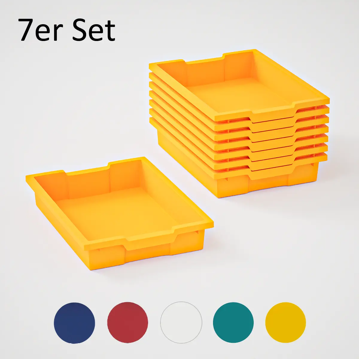 Stapelbare Kunststoffbox 7er Set